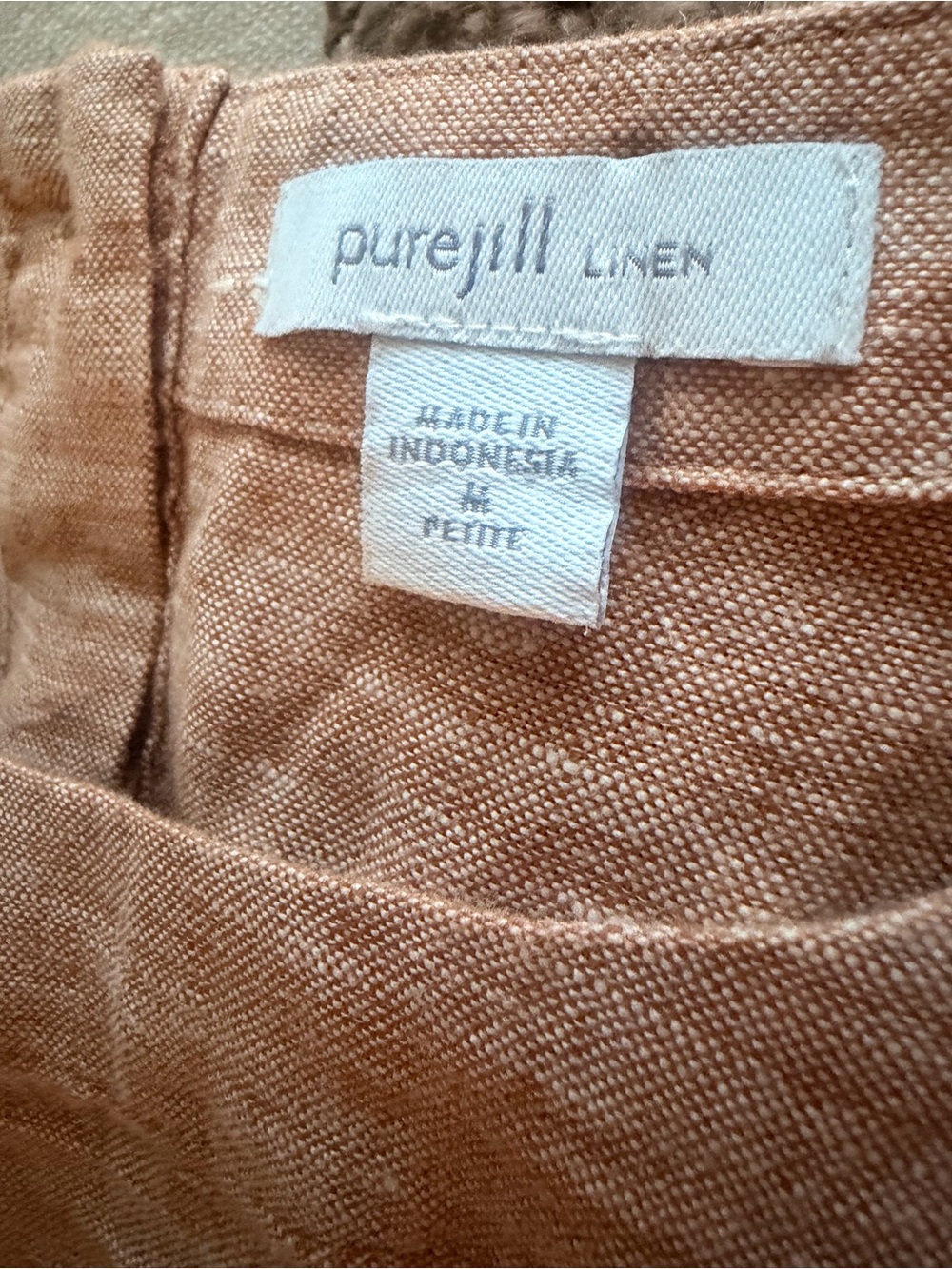 J. Jill Linen Piece in Warm Terracotta - Picture 5 of 7